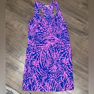Lilly Pulitzer Betty Rollin in the Grass 100% silk dress Size XS